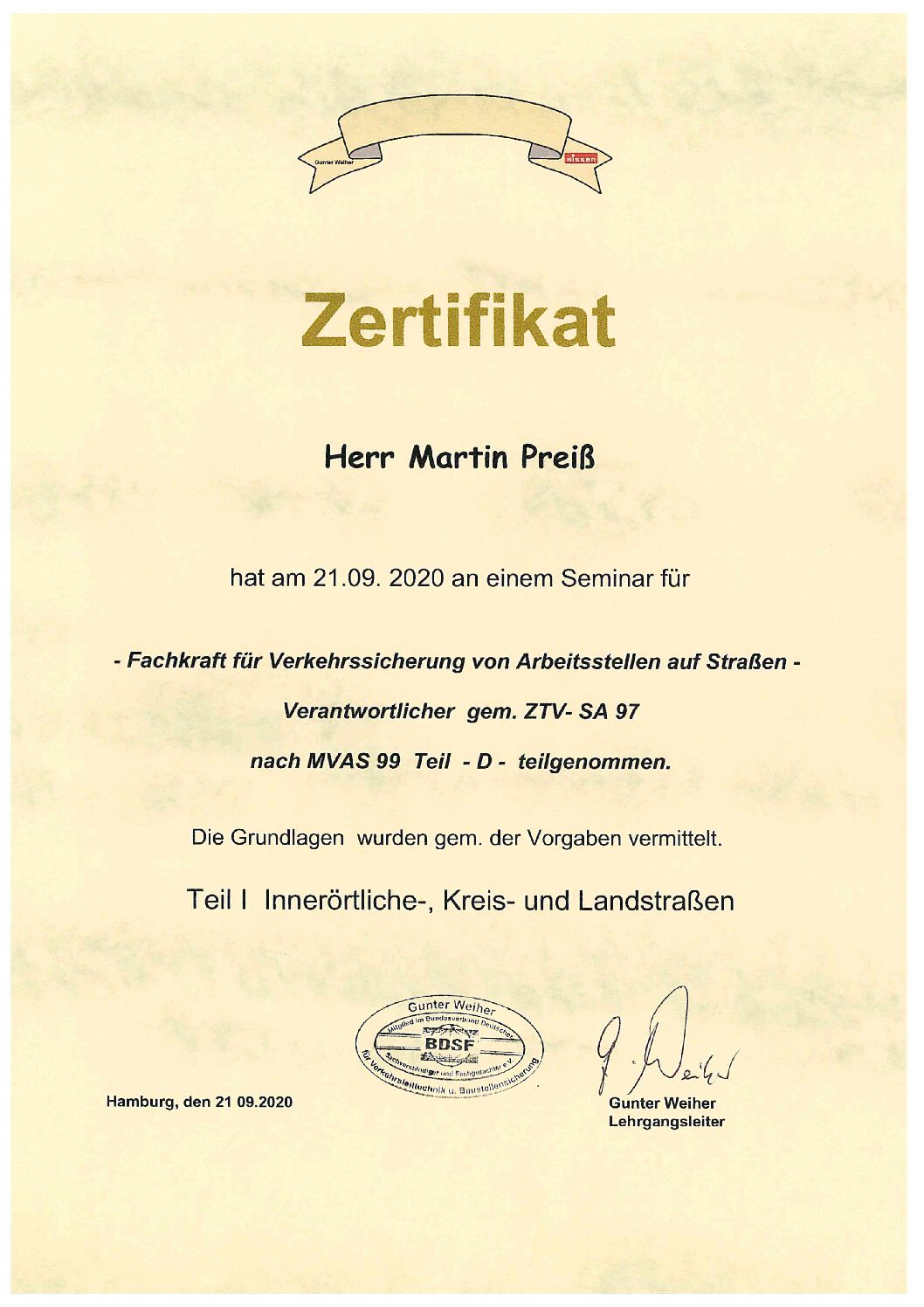 Zertifikat-Verkehrssicherung-M-Preiß MaPri Abbruch - Zertifikat Verkehrssicherung M Preiss pdf